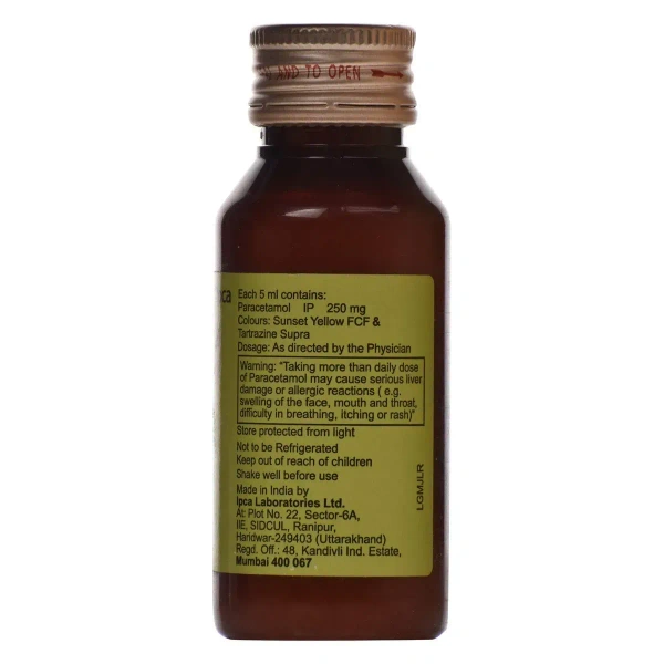 Ipca Laboratories Pacimol DS - Bottle of 60 ml Oral Suspension - 60 ml