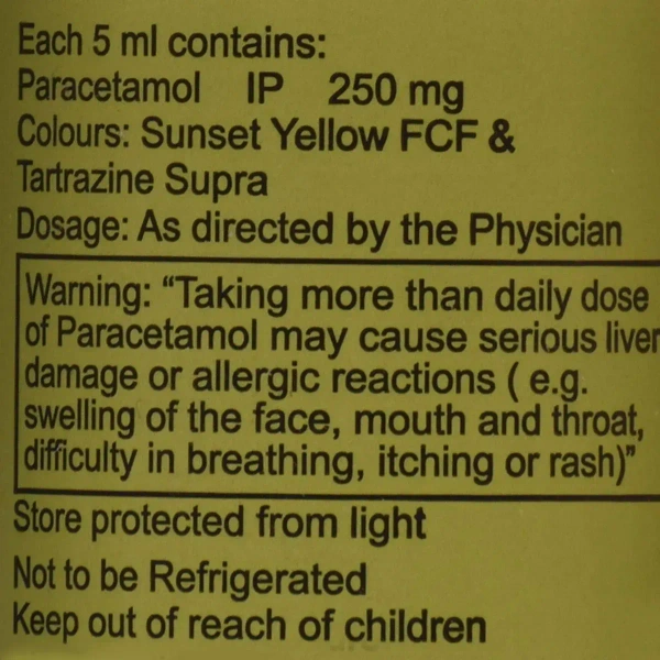 Ipca Laboratories Pacimol DS - Bottle of 60 ml Oral Suspension - 60 ml