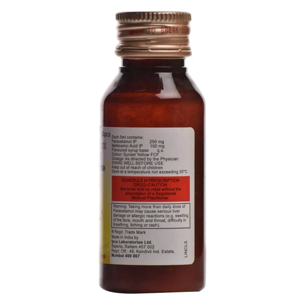 Ipca Laboratories Pacimol MF 250 - Bottle of 60 ml Suspension - 60 ml