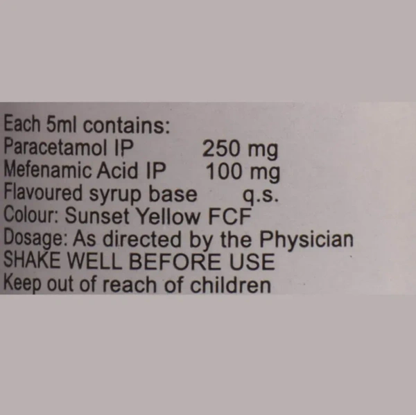 Ipca Laboratories Pacimol MF 250 - Bottle of 60 ml Suspension - 60 ml