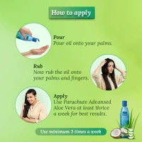 Marico Parachute Advansed Aloe Vera Enriched Coconut Hair Oil, 150 ml - 150ml