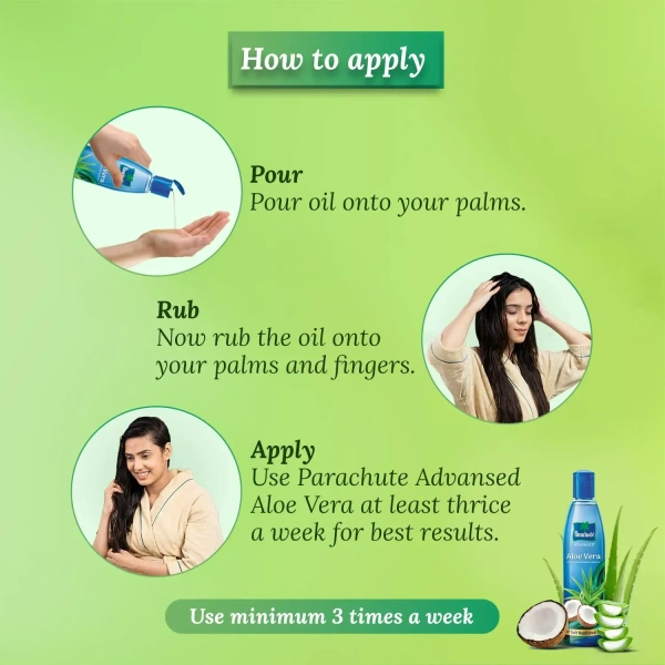 Marico Parachute Advansed Aloe Vera Enriched Coconut Hair Oil, 150 ml - 150ml