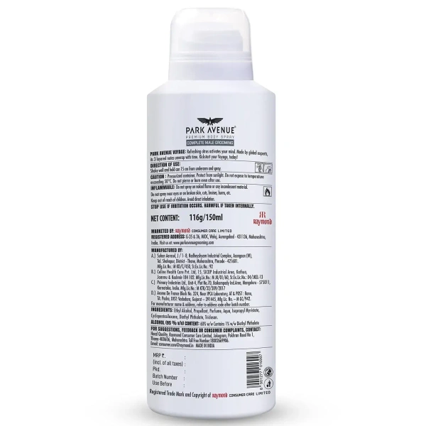 Godrej Consumer Products Ltd. Park Avenue Signature Voyage Deodorant Spray For Men - 150ml