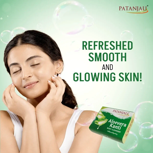 Patanjali Ayurved Limited Aloevera Kanti Body Cleanser Monthly Pack 3*150gm - 3*150gm