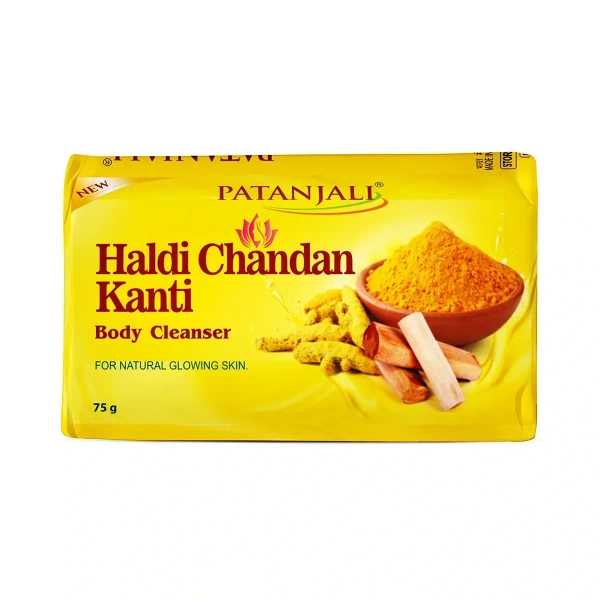 Patanjali Ayurved Limited Patanjali Haldi Chandan Kanti Body Cleanser Soap 75gm - 75gm