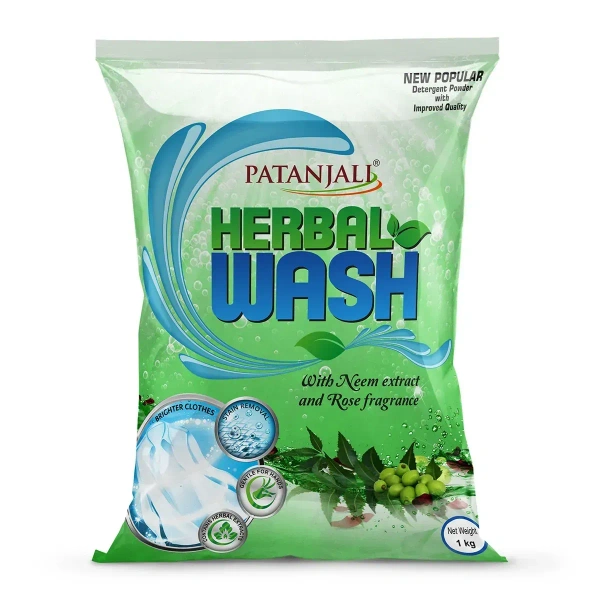 Patanjali Ayurved Limited Patanjali Herbal Wash Detergent Powder - 1kg