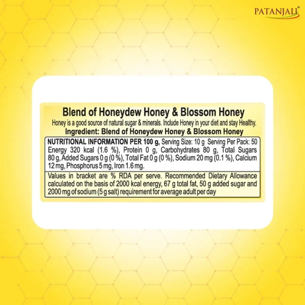 Patanjali Foods Limited Patanjali Honey - 500gm