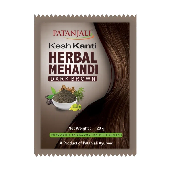 Patanjali Ayurved Limited Patanjali Kesh Kanti Herbal Mehandi (Dark Brown) - 20gm