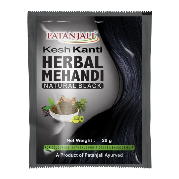Patanjali Kesh Kanti Herbal Mehandi (Natural Black) - 20gm