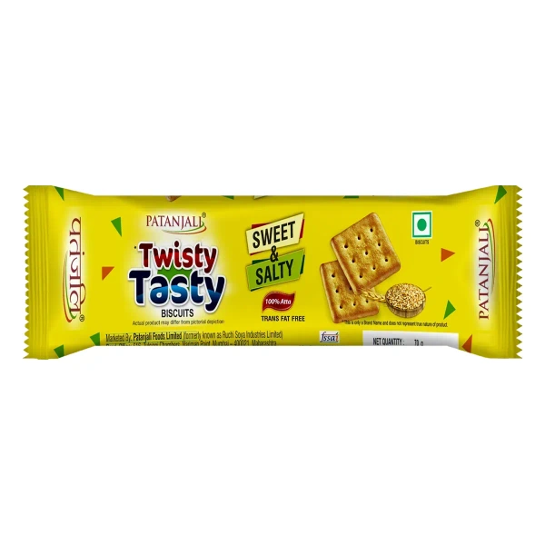 Patanjali Foods Limited Patanjali Twisty Tasty Biscuits - 70gm