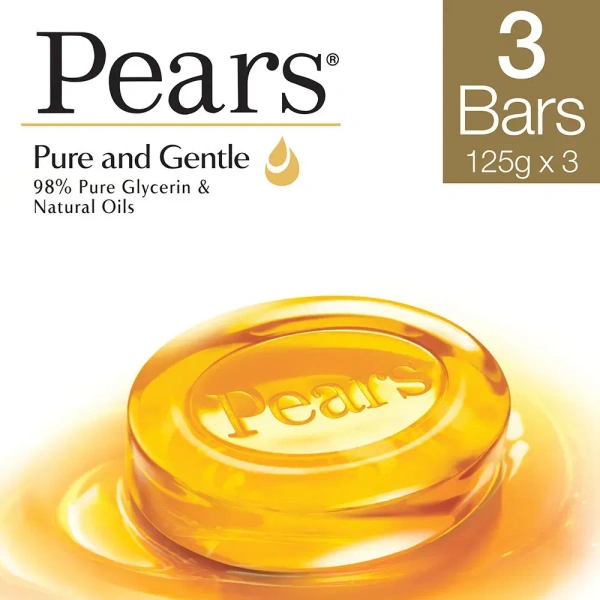 Pears Pure & Gentle Soap 3*125gm - 3*125gm