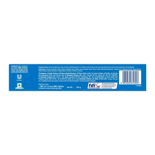 Pepsodent Germicheck 12h Germ Protection Toothpaste, 200g - 200gm