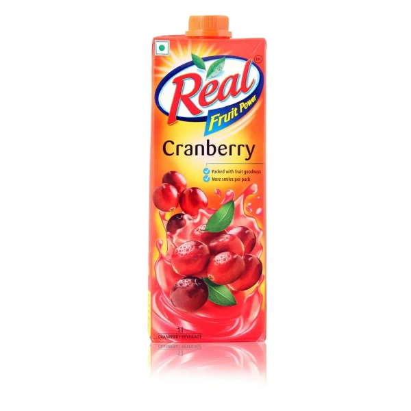 Real Fruit Power Juice - Cranberry - 1Ltr