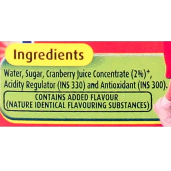 Real Fruit Power Juice - Cranberry - 1Ltr