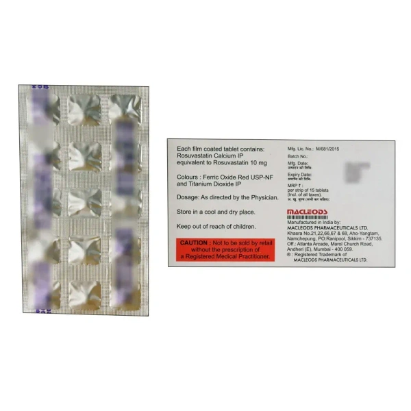 Macleods Pharmaceuticals Ltd Rozustat 10 Tablet - 15 Tablets