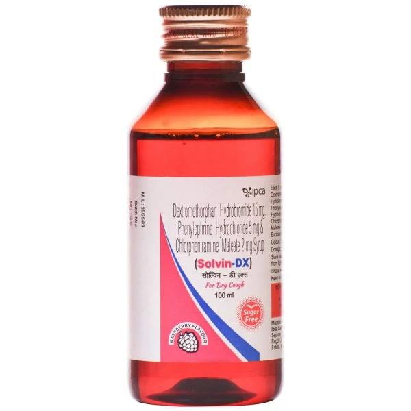 Ipca Laboratories Solvin DX - Bottle of 100 ml Syrup - 100 ml