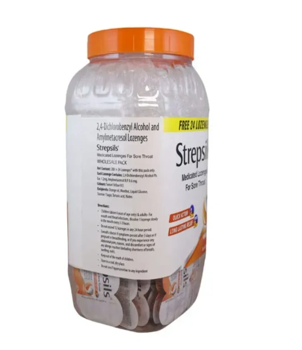 Reckitt Benckiser Strepsils Orange jar - 16 Strips