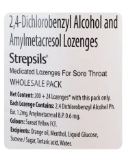 Reckitt Benckiser Strepsils Orange jar - 16 Strips