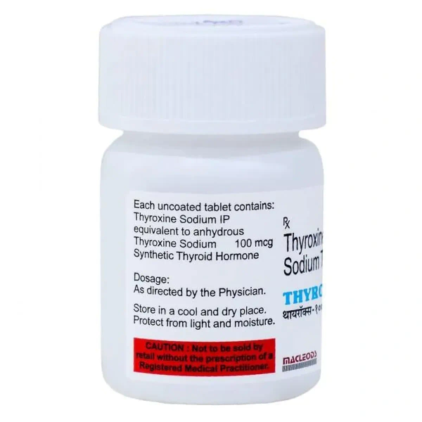 Macleods Pharmaceuticals Limited Thyrox 100 Mcg - Botle Of 120 Tablets - 120 Tablets