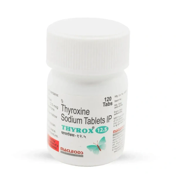 Macleods Pharmaceuticals Limited Thyrox 12.5 Mcg - Bottle Of 120 Tablets - 120 Tablets