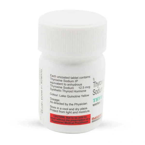 Macleods Pharmaceuticals Limited Thyrox 12.5 Mcg - Bottle Of 120 Tablets - 120 Tablets