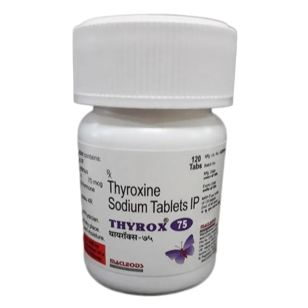 Macleods Pharmaceuticals Limited Thyrox 75 - Bottle of 120 Tablets - 120 Tablets