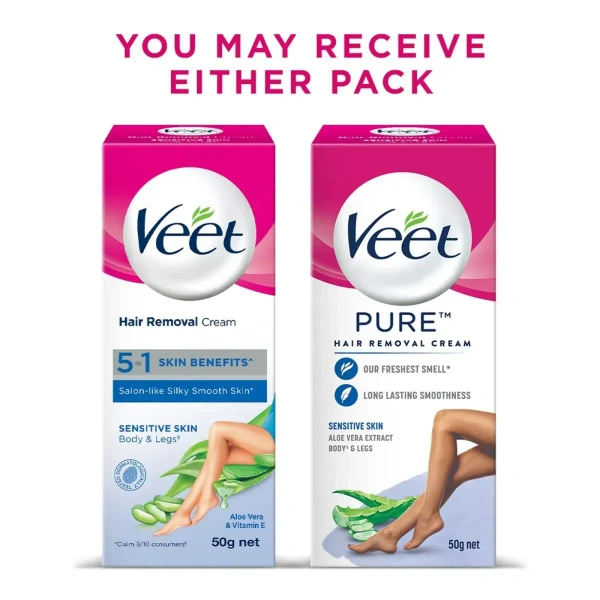 Reckitt Benckiser Veet Hair Removal Cream For Sensitive Skin 50 gm - 50ml