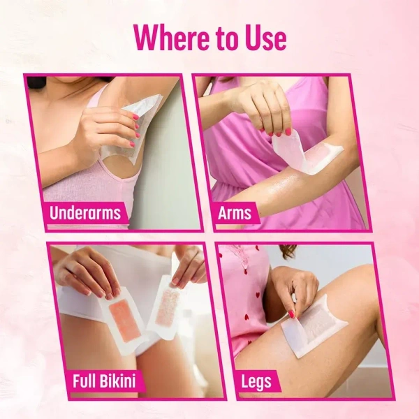 Reckitt Benckiser Veet Professional Waxing Strips Kit for Sensitive Skin, 8 Strips - 4*2 Strips