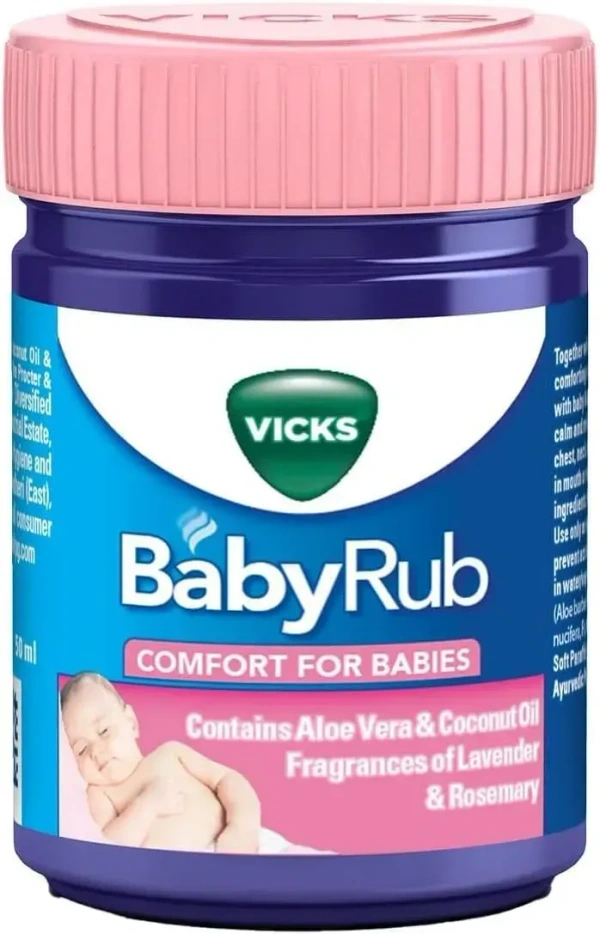 Procter and Gamble Vicks BabyRub, Specifically for Babies-Moisturize, Soothe and Relax your baby - 25ml