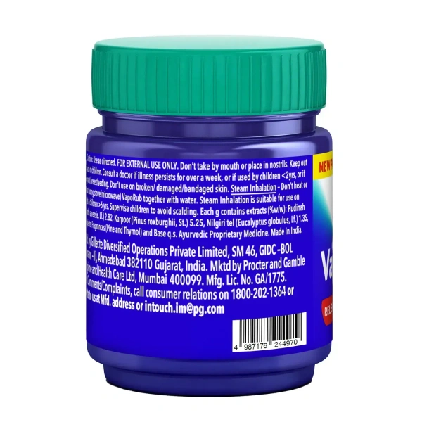 Procter and Gamble Vicks Vaporub - Relief for Cold, Cough, Congestion - 25gm