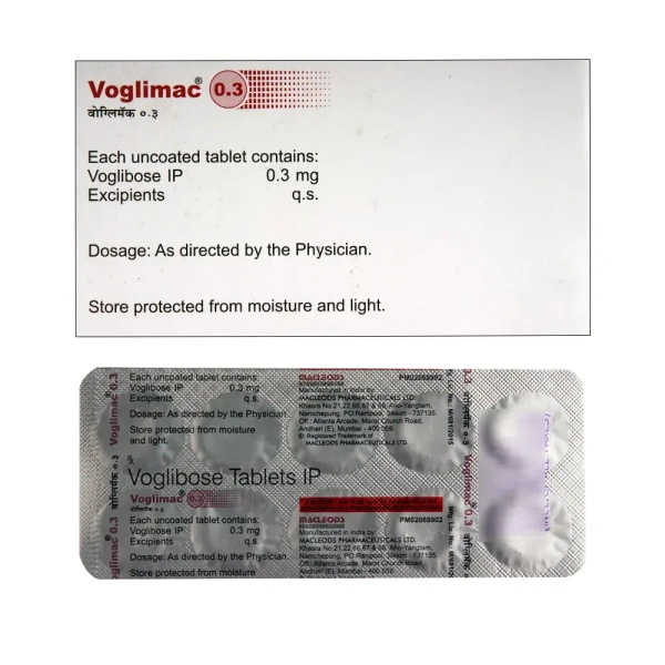  Macleods Pharmaceuticals Ltd Voglimac 0.3 Tablet - 10 Tablets