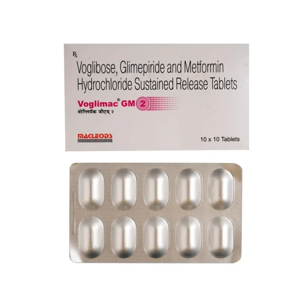 Macleods Pharmaceuticals Ltd Voglimac GM 2 Tablet - 10 Tablets