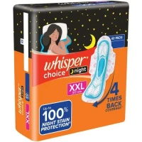 Procter and Gamble Whisper Choice Nights XXL For Women Sanitary Pad  (Pack of 6) - 6 Pads