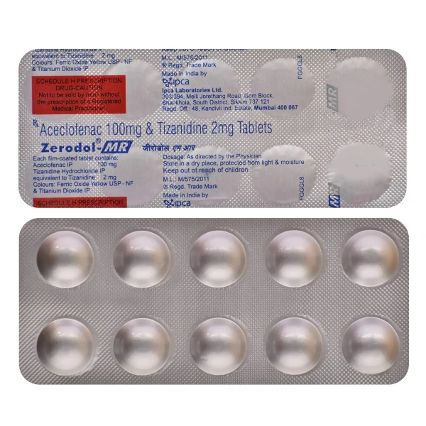 ipca laboratories Zerodol MR - Strip of 10 Tablets - 10 Tablets