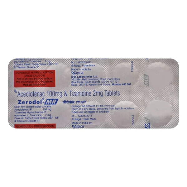 ipca laboratories Zerodol MR - Strip of 10 Tablets - 10 Tablets