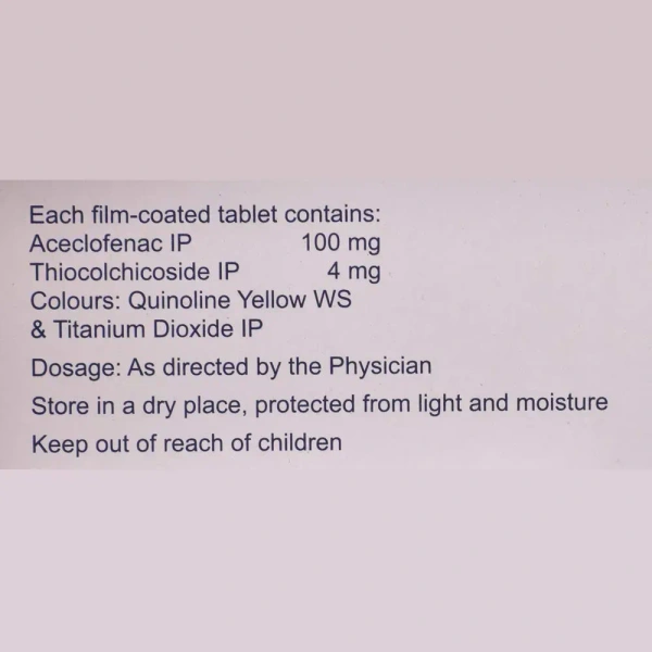 ipca laboratories Zerodol TH 4 - Strip of 10 Tablets - 10 Tablets