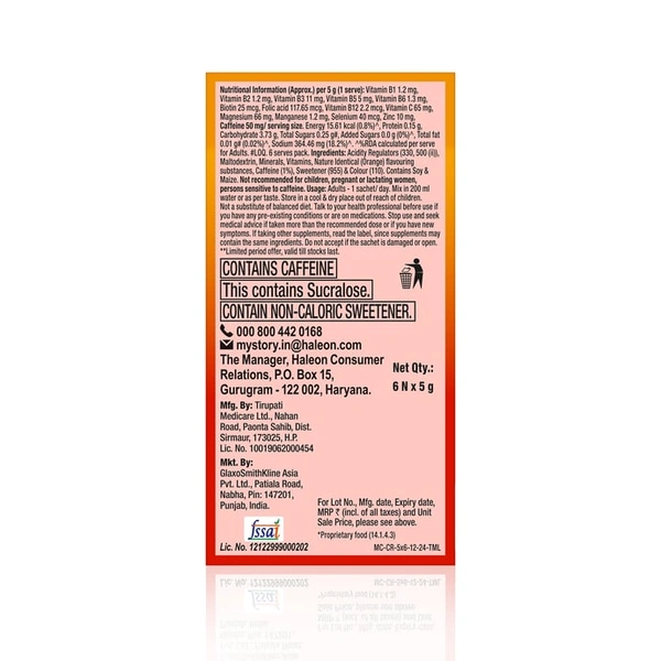 Gsk Centrum Recharge - 6*5gm