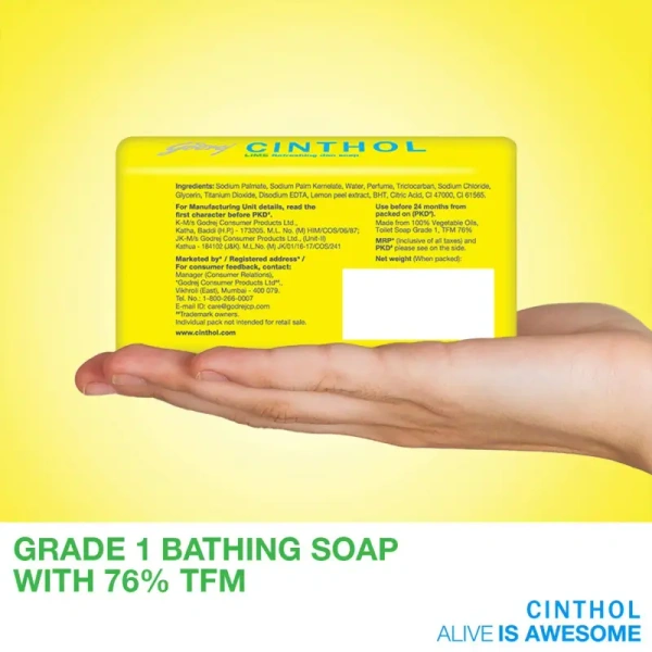 Godrej Consumer Products Ltd. Cinthol Lime Bath Soap - 35gm