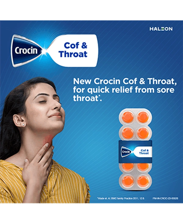 Gsk Crocin Cof & Throat Lozenges Jar - 22Strips