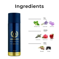 Hamilton Sciences Pvt.Ltd. Denver Pride Deodorant Long Lasting Deodorant Body Spray for Men - 165ml