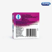 Reckitt Benckiser Durex Extra Ribbed Condom - 3N