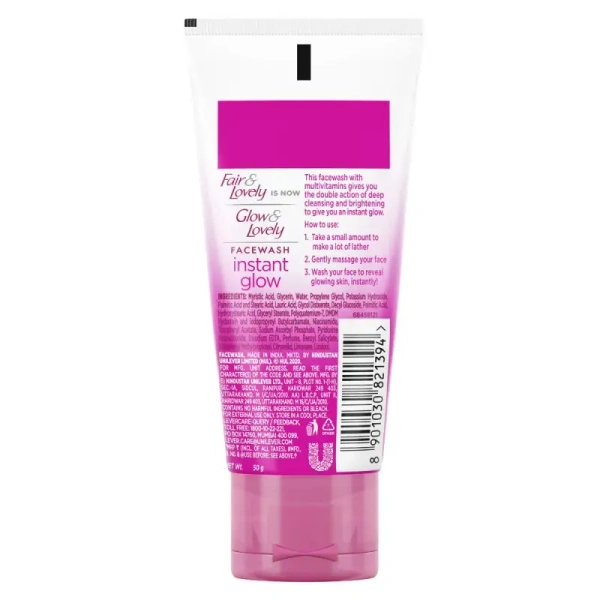 Hindustan Unilever Limited Fair & lovely,Glow & lovely Fairness Facewash - 20gm