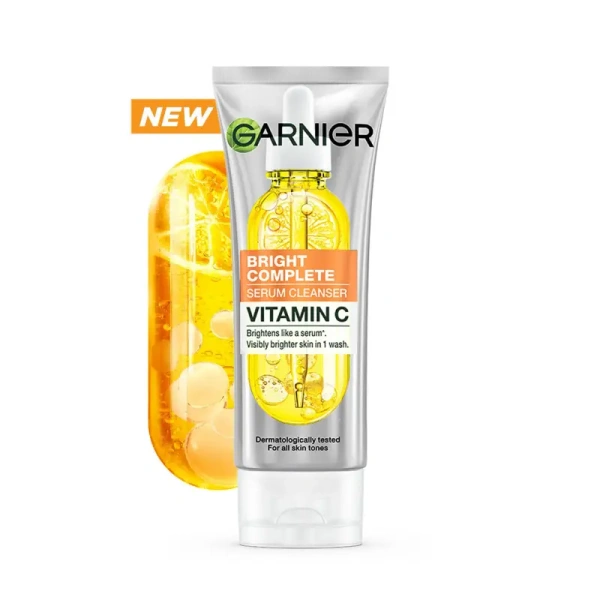 Garnier Bright Complete Vitamin C Serum Cleanser - 50gm