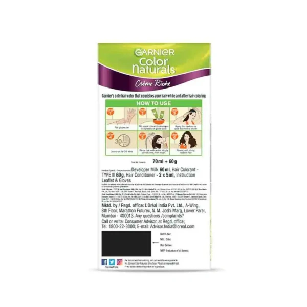 Garnier Color Naturals Shade 3.16 Burgundy - 35ml+30gm