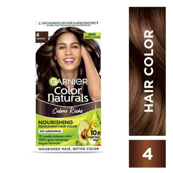 Garnier Color Naturals Shade 4 Brown - 35ml+30gm