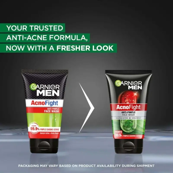 Garnier Men Acno Fight Anti Pimple Face Wash - 100gm