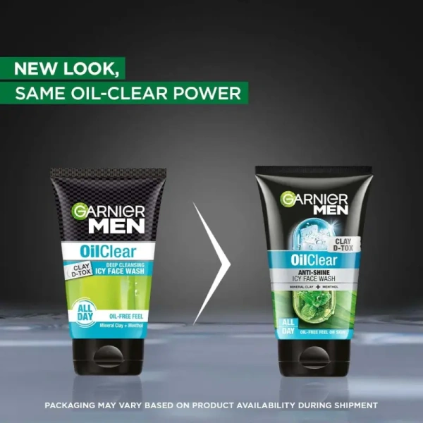 Garnier Men Oil Clear Clay D - Tox Facewash - 100gm