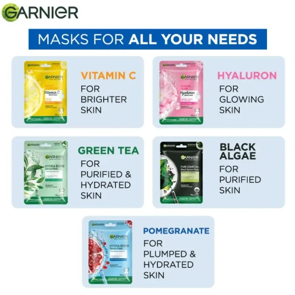 Garnier Hydra Bomb Pomegranate Serum Sheet Mask - 28gm