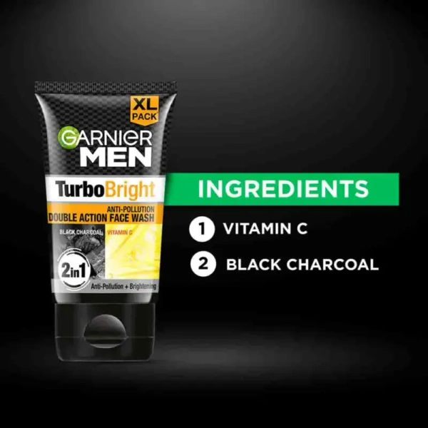 Garnier Turbo Bright Brightening Face Wash - 50gm