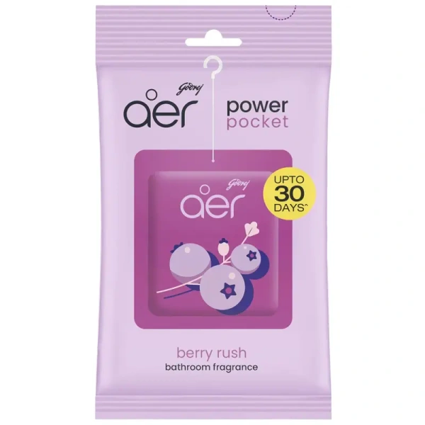 Godrej Consumer Products Ltd. Godrej aer Power Pocket Bathroom Freshener – Berry Rush - 10gm